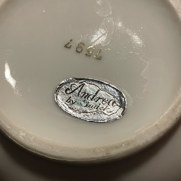 Vintage Andrea by Sadek pitcher and plate set - Roses made in Japan - #7597 - Picture 11 of 12